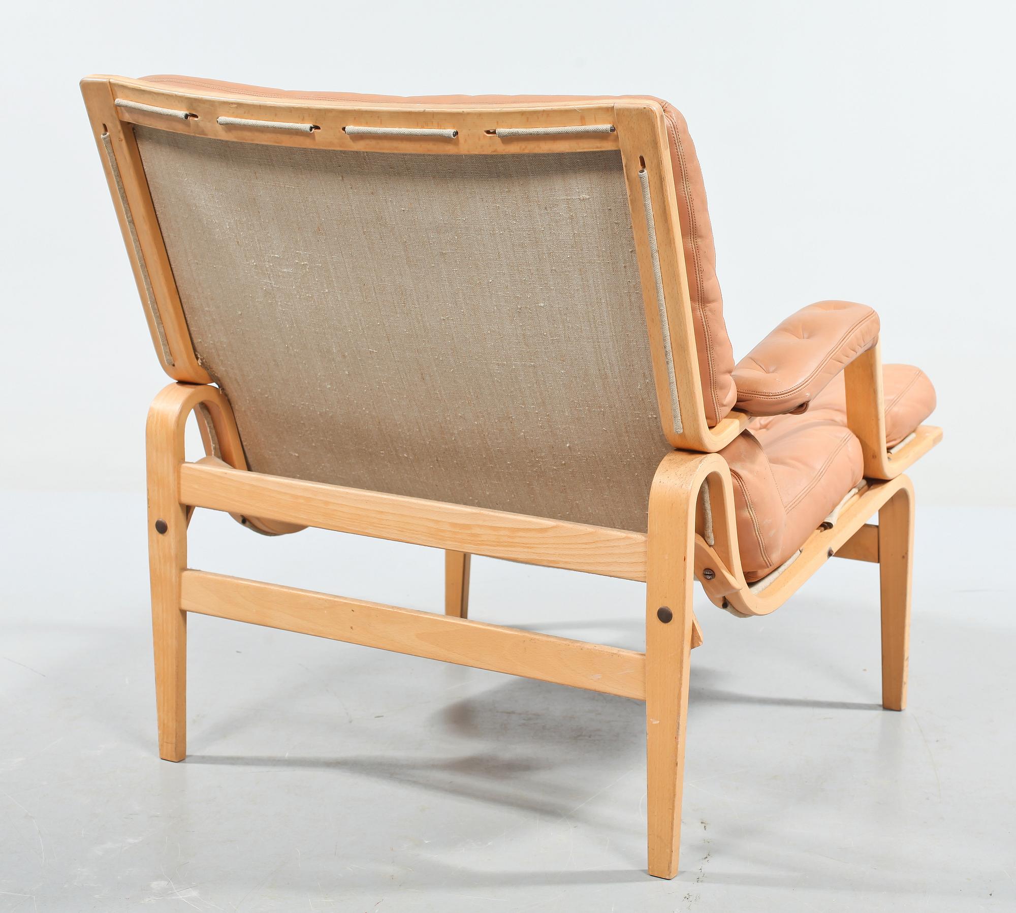 FÅTÖLJ, "Ingrid", Bruno Mathsson, Dux, 1900-talets andra hälft.
