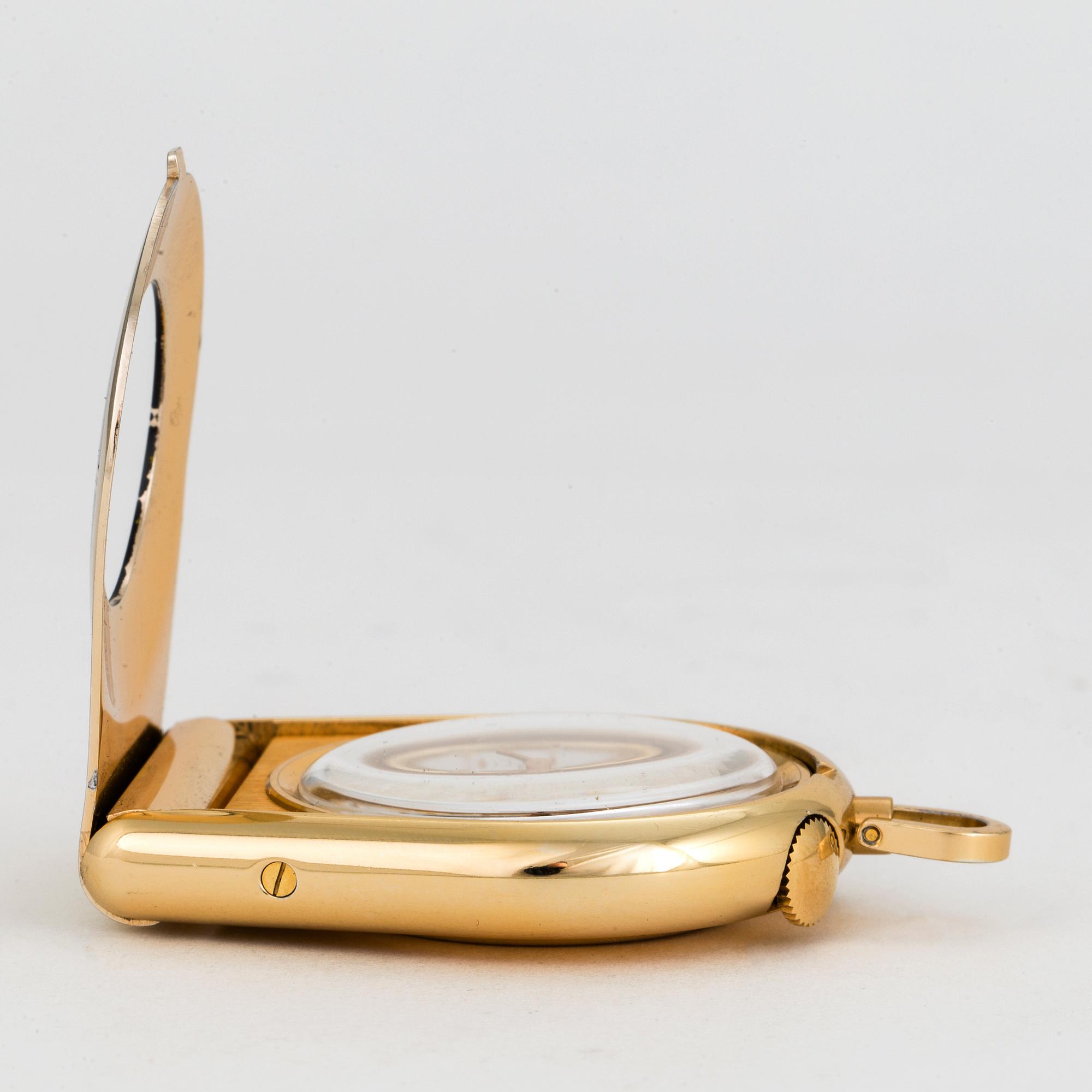 JAEGER-LE COULTRE, Memovox, travel alarm clock, 37 x 43 mm,