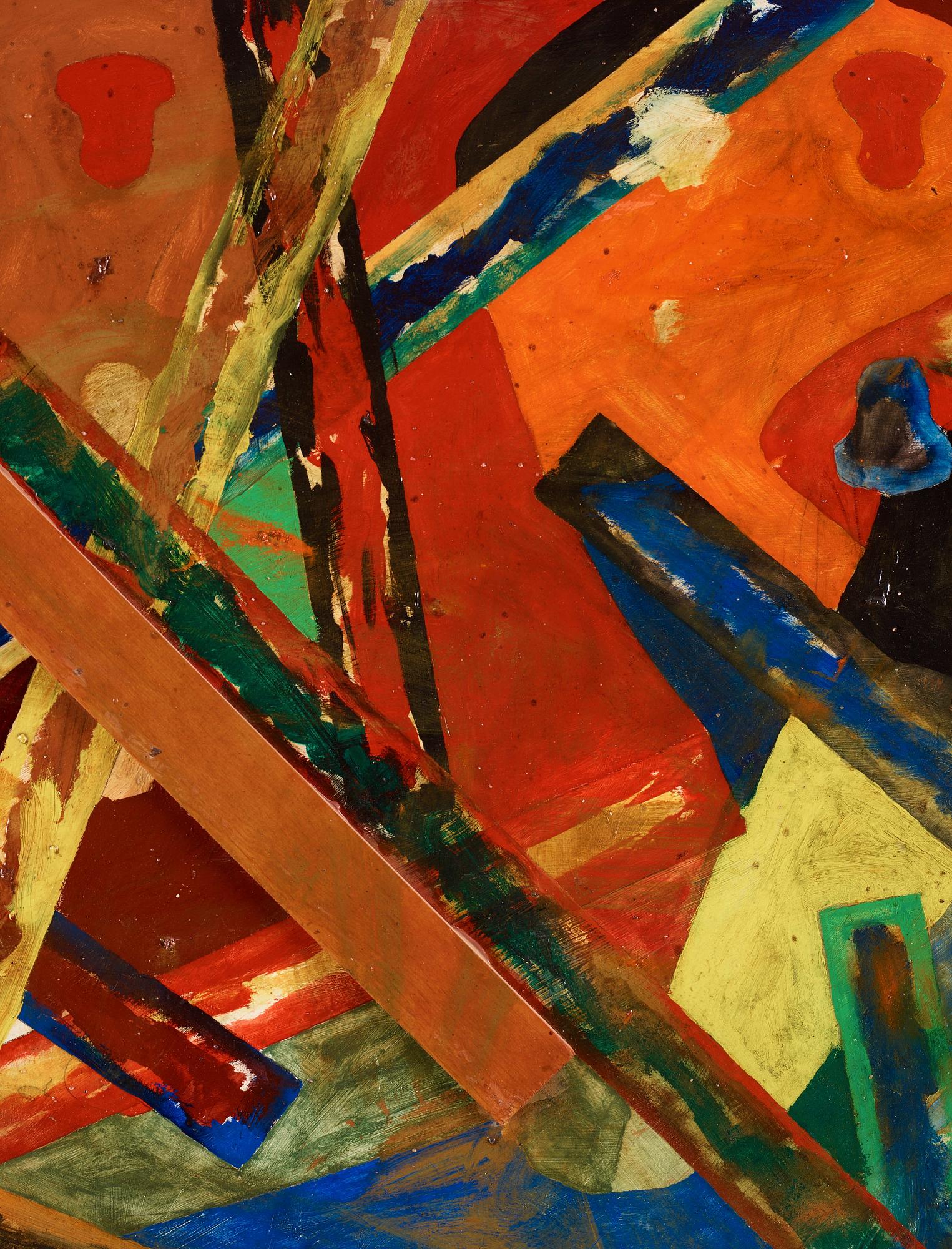 Dick Bengtsson, mixed media on canvas, signed and executed in 1986.