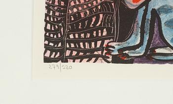 Ulrica Hydman-Vallien, Figurer och hundar vid kaj.