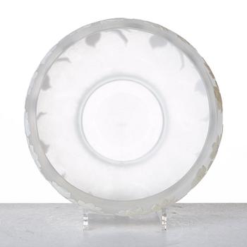 Karl Lindeberg, an Art Nouveau cameo glass bowl, Kosta.