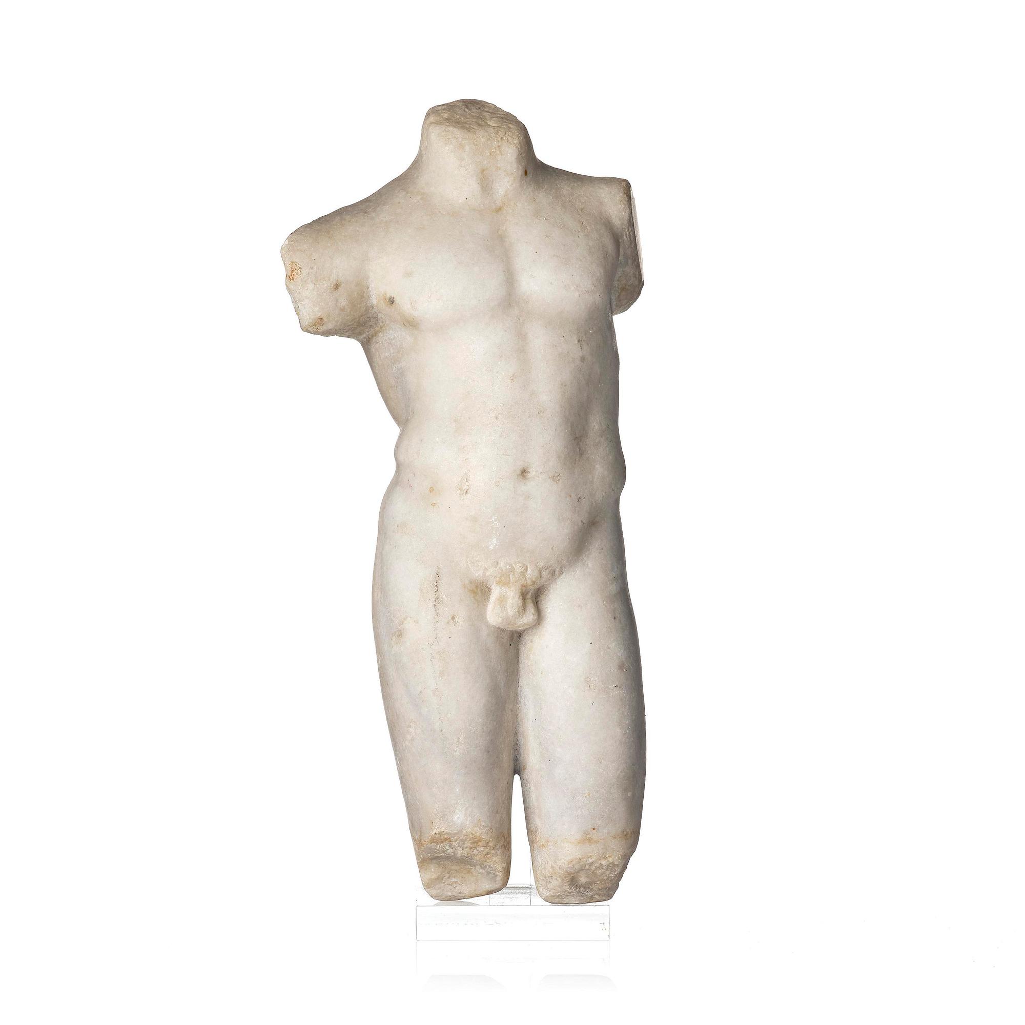 Torso, troligen Italien Grand tour souvenir 1700-tal.