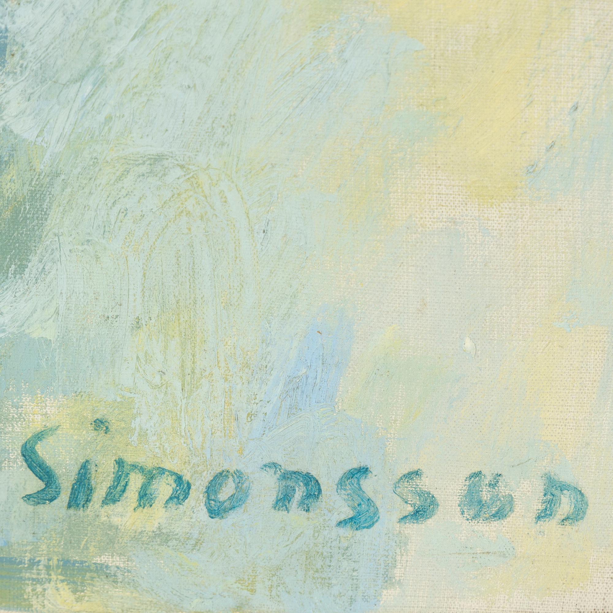Birger Simonsson, oil on canvas, signed.