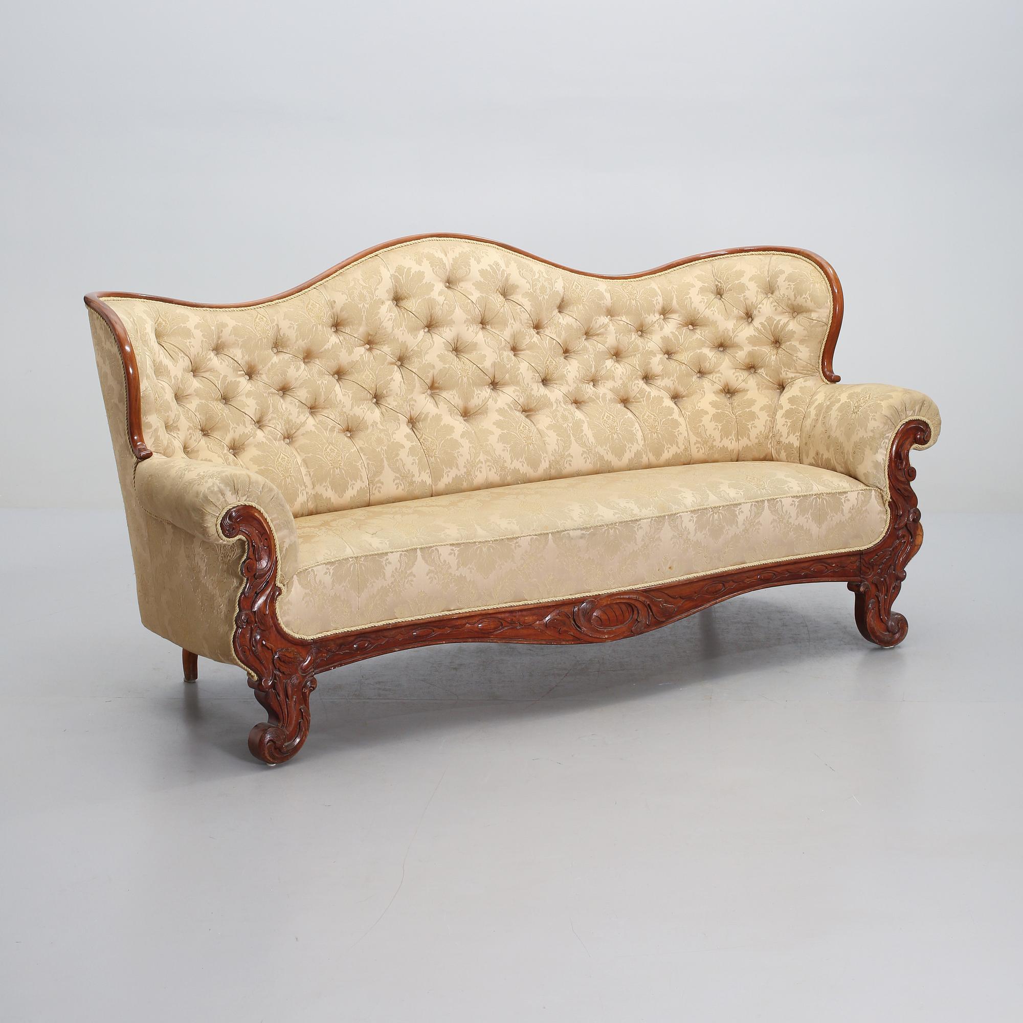 SOFFA, nyrokoko, 1800-talets andra hälft.