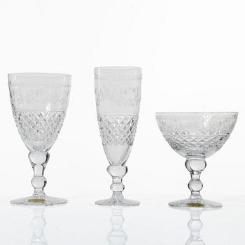 Kosta, A 23 pieces glass service, “Elvira Madigan”, 20th century.