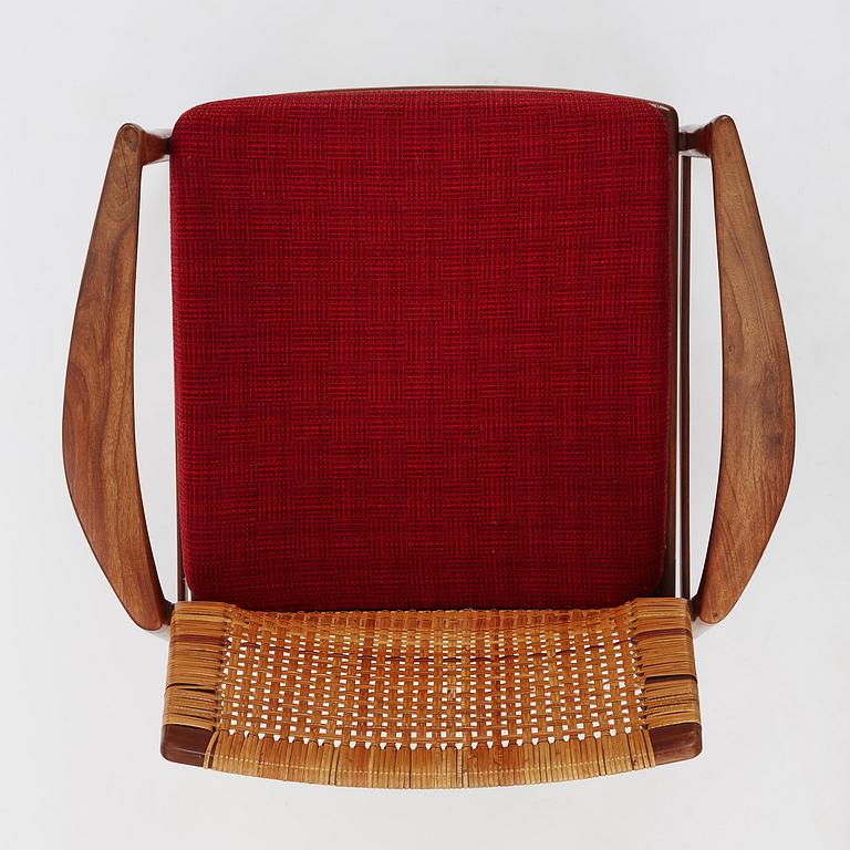 Ib Kofod-Larsen, an 'Åre' easy chair, model nr '809', Olof Persons Fåtöljindustri (OPE), Sweden, 1950-60s.