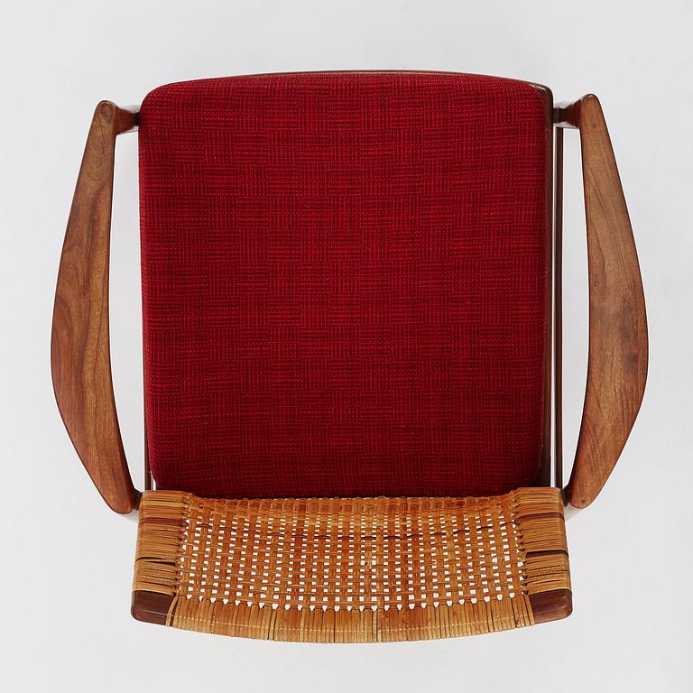 Ib Kofod Larsen, an 'Åre' easy chair, model nr '809', Olof Persons Fåtöljindustri (OPE), Sweden, 1950-60s.