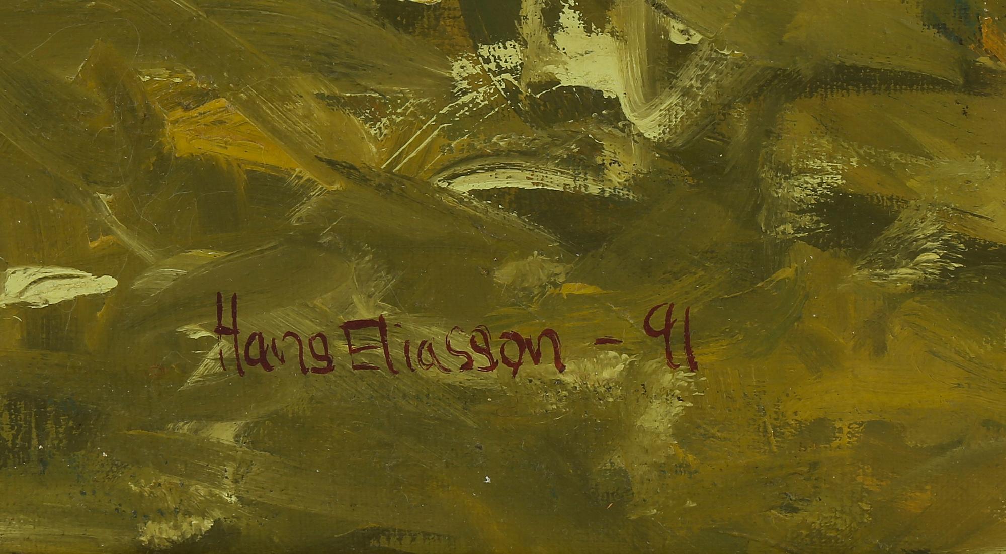 HANS ELIASSON, olja på duk, sign o dat -91.