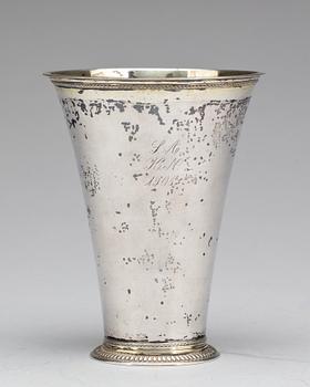 BÄGARE, silver. Mästarstämpel ASB?, Kristianstad 1772. Vikt ca 265g.