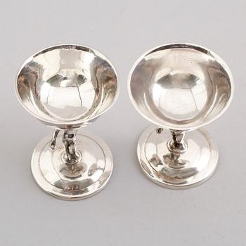SALTKAR, 1 par, silver, sydeuropa, 1800-/1900-tal.