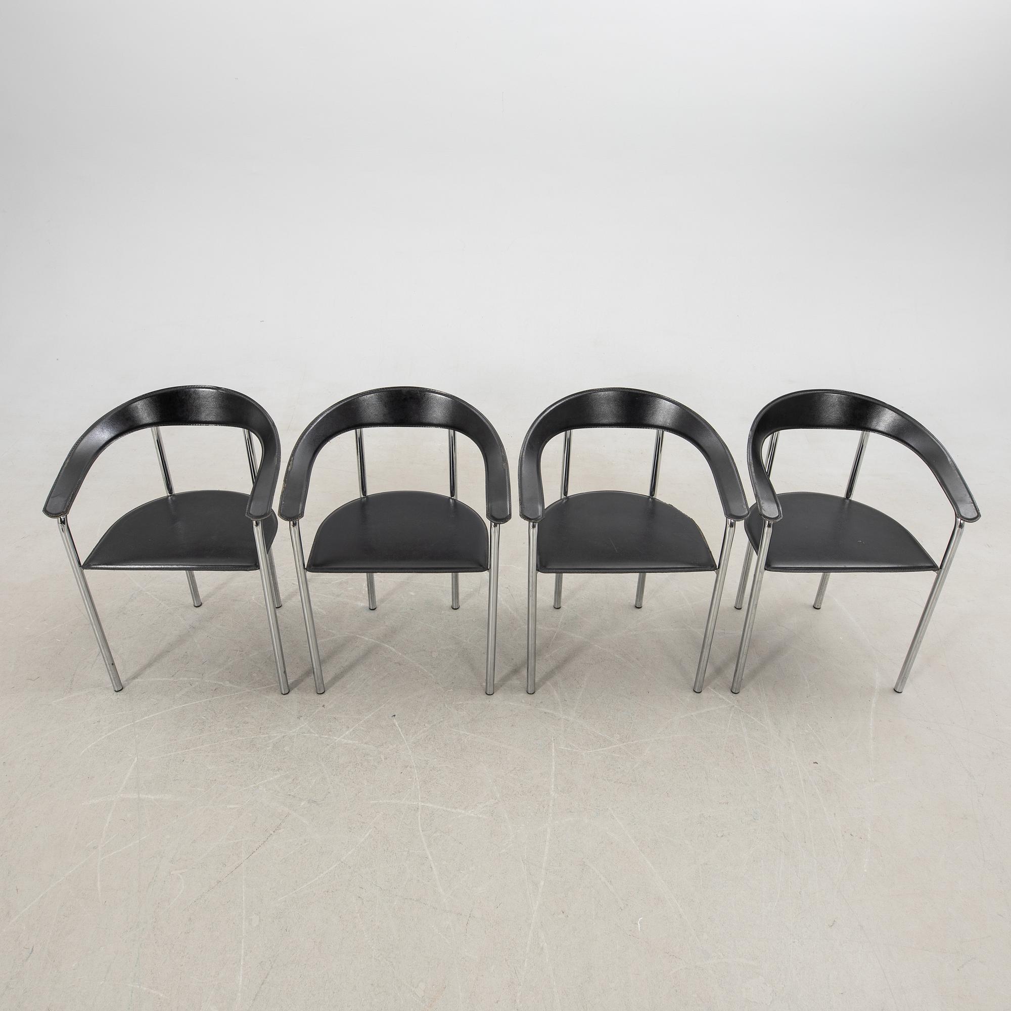 Chairs, 4 pcs, second half of the 20th century.