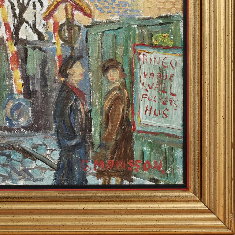 GÖSTA MÅNSSON, olja på duk, sign.