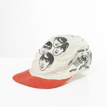 The Beatles, "Sto-Rose" jockey hat, NEMS Enterprises, England, 1960s.