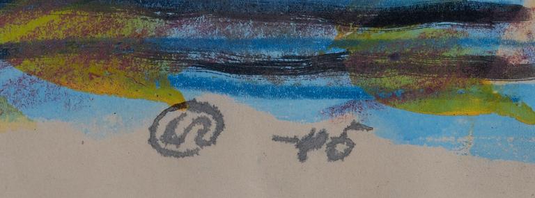 Lennart Rodhe, Figures on a bridge.