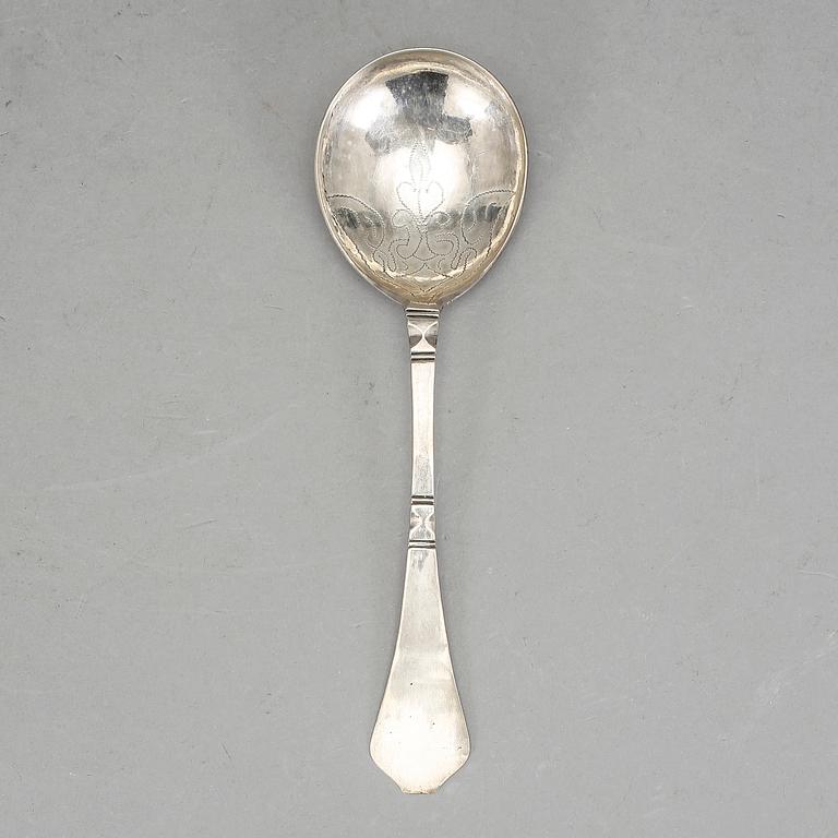 BRÄNNVINSSKED, silver, möjligen Elias Modin, Sundsvall, 1700/1800-tal. Vikt ca 26 gram.