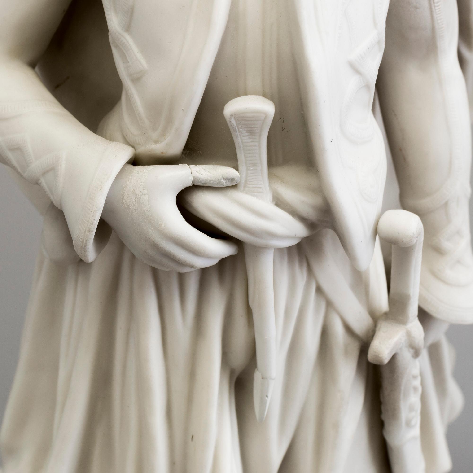 A PAIR OF PARIAN FIGURES, Gustafsberg, 1860/70.