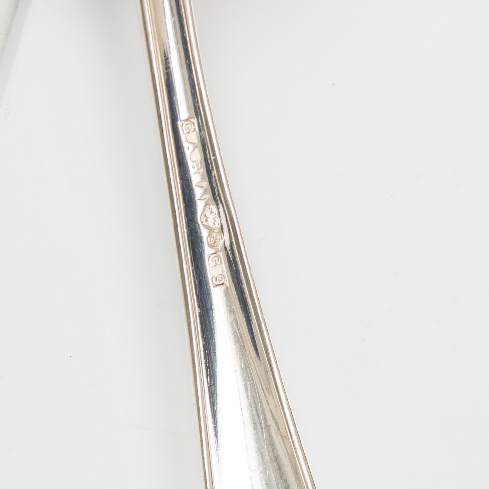 Spoons, 12 pcs, silver, "Wasa", GAB, 1946-1957.