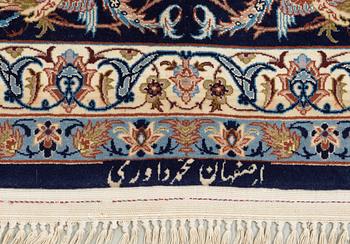 SEMI-ANTIQUE/OLD ESFAHAN PART SILK. 364 x 252 cm.