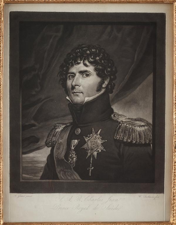 Francois Gérard After, Portrait of Carl XIV Johan (1763-1844).