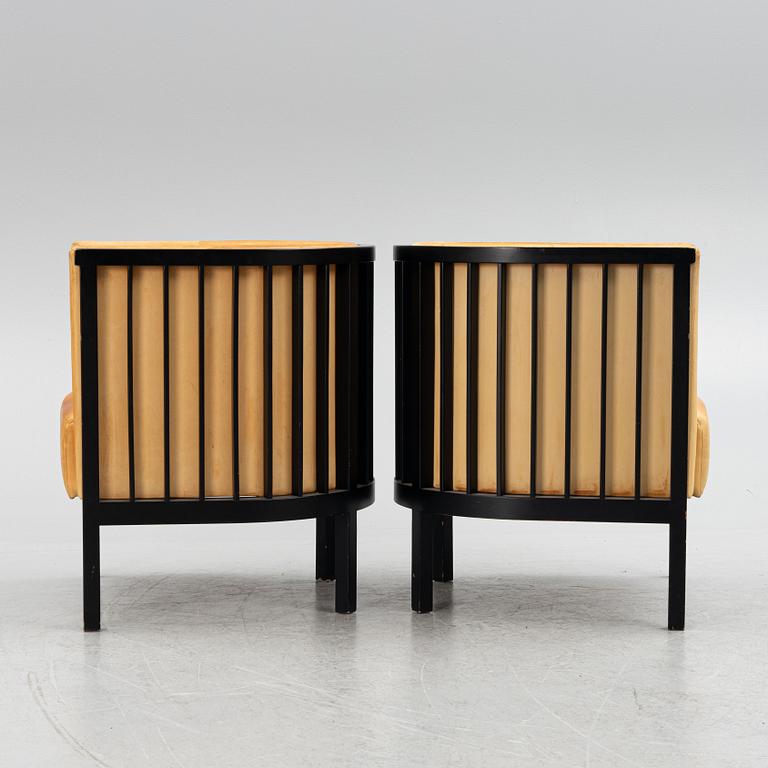 Åke Axelsson, a pair of armchairs, "Neptunus", Galleri Stolen, late 20th century.