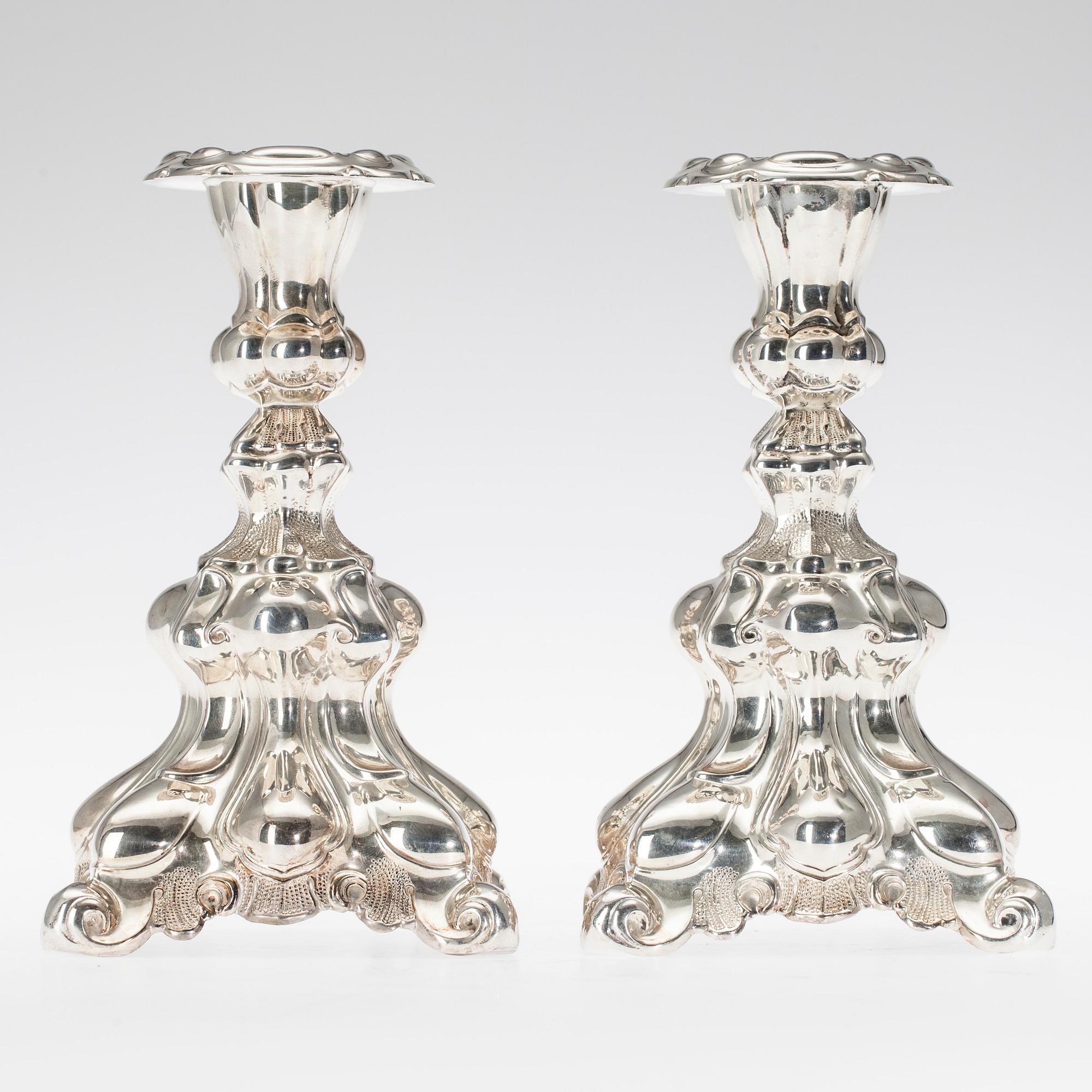 LJUSSTAKAR, ett par, svenska kontrollstämplar. 1900-talets senare hälft.