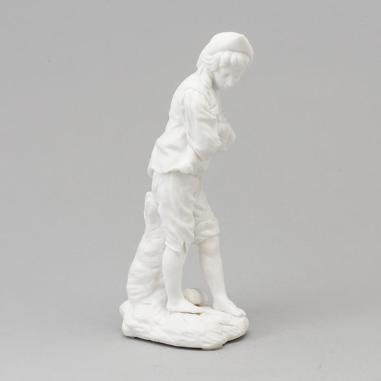 SKULPTUR, biskvi, efter Niderviller, omkring 1900-tal.