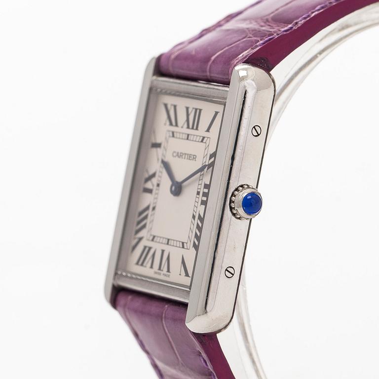 Cartier, Tank Solo Large, rannekello, 27 x 34 mm.