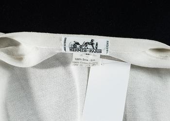 A silk and cotton sweater by Hermès.