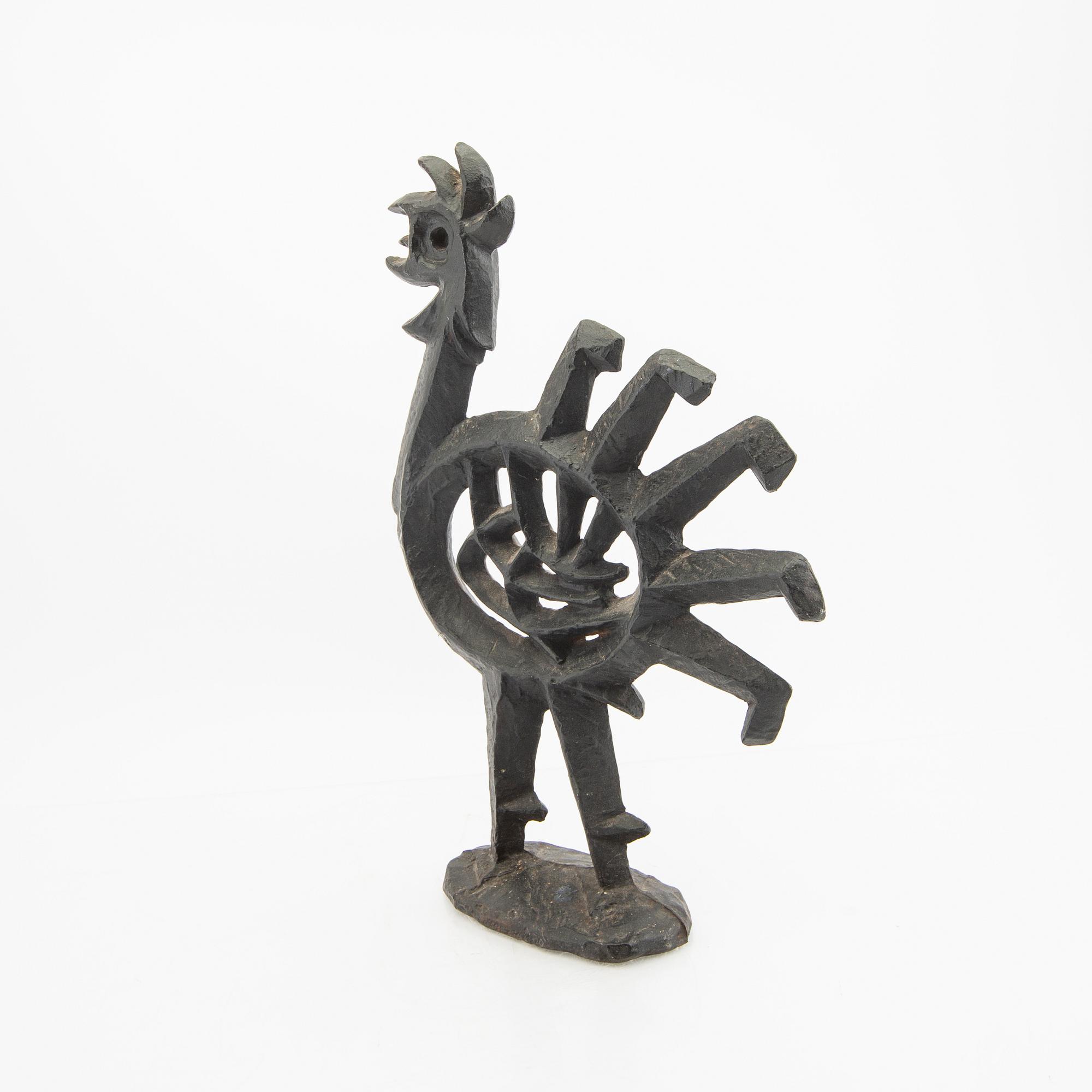 Olle Hermansson, skulptur signerad Husqvarna.