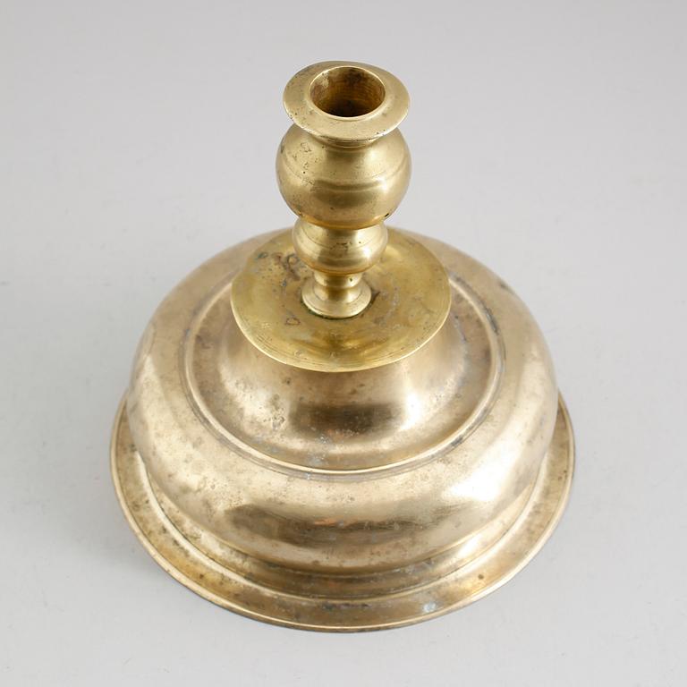 LJUSSTAKE, mässing, barock, 1600-tal.