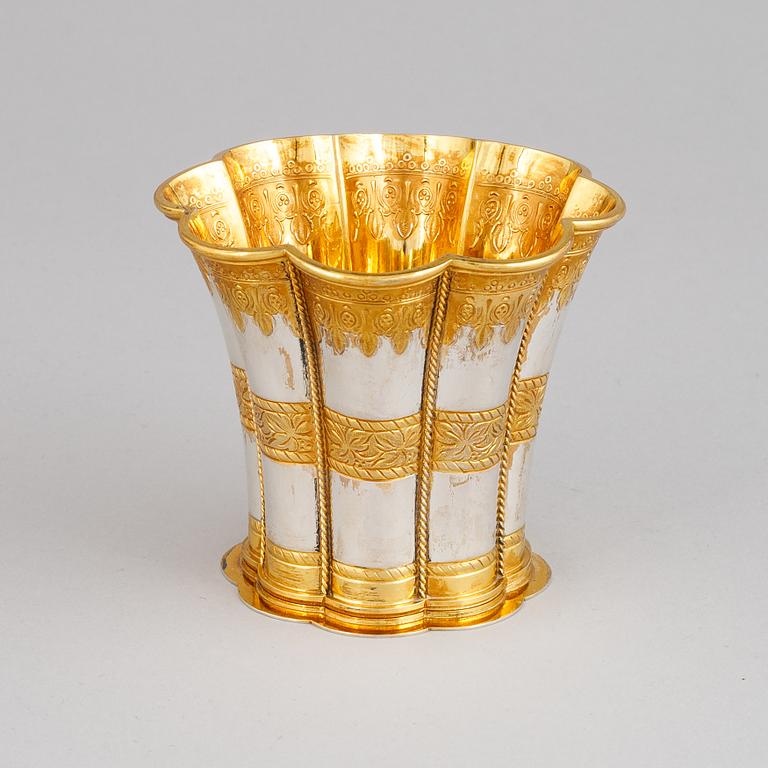 A 'Magrethebæger" silver beaker by Edvard Andersen, Denmark.