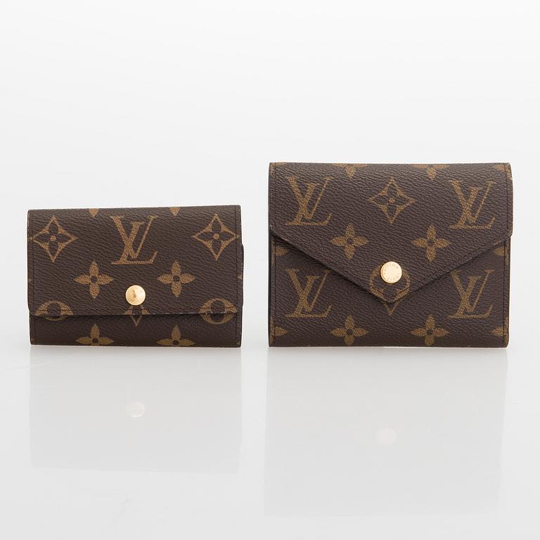 Louis Vuitton, "Victorine", plånbok samt 6 nycklars fodral.