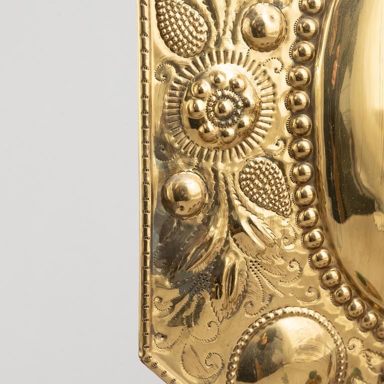 A pair of Baroque style wall sconces, 19th Century.