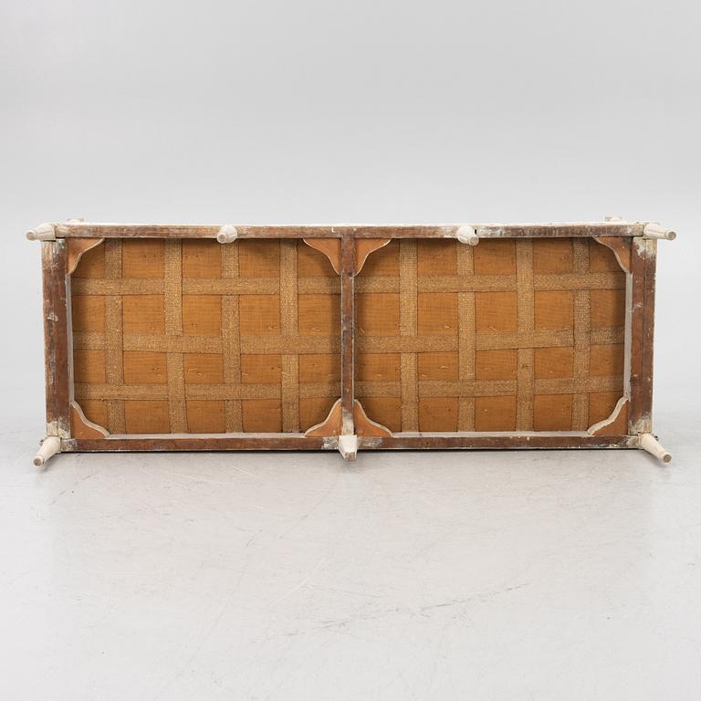 A Gustavian style painted sofa, 19th Century.