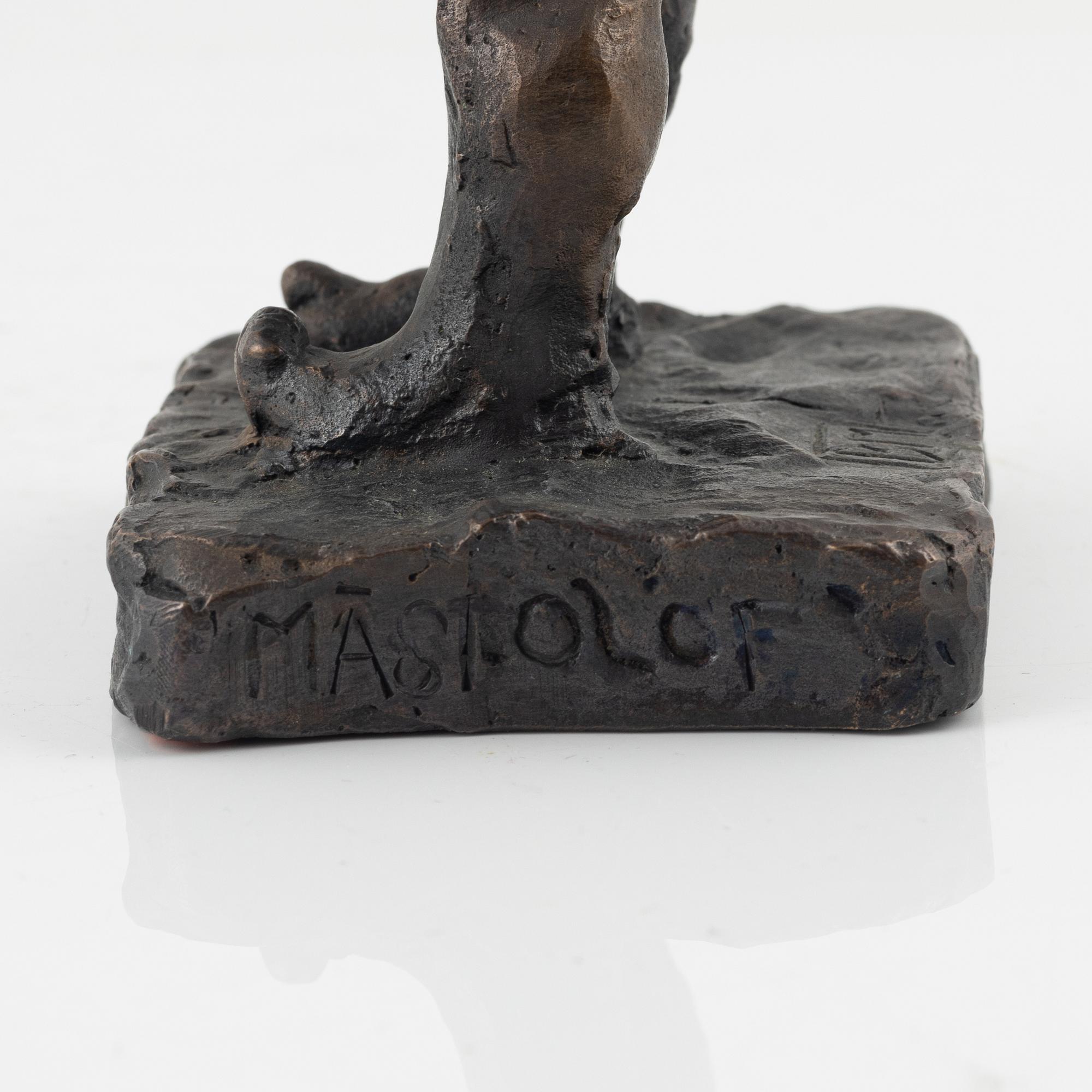 Bror Marklund, Sculpture, bronze, signed BM, height 22.5 cm.