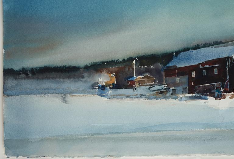 Lars Lerin, "Åt Fensbol i februari".