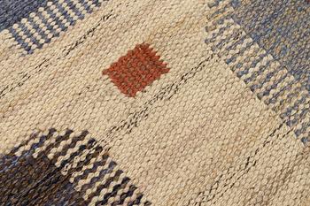 Märta Måås-Fjetterström, a carpet, "Blåplump", flat weave, ca 291 x 201 cm, signed AB MMF.