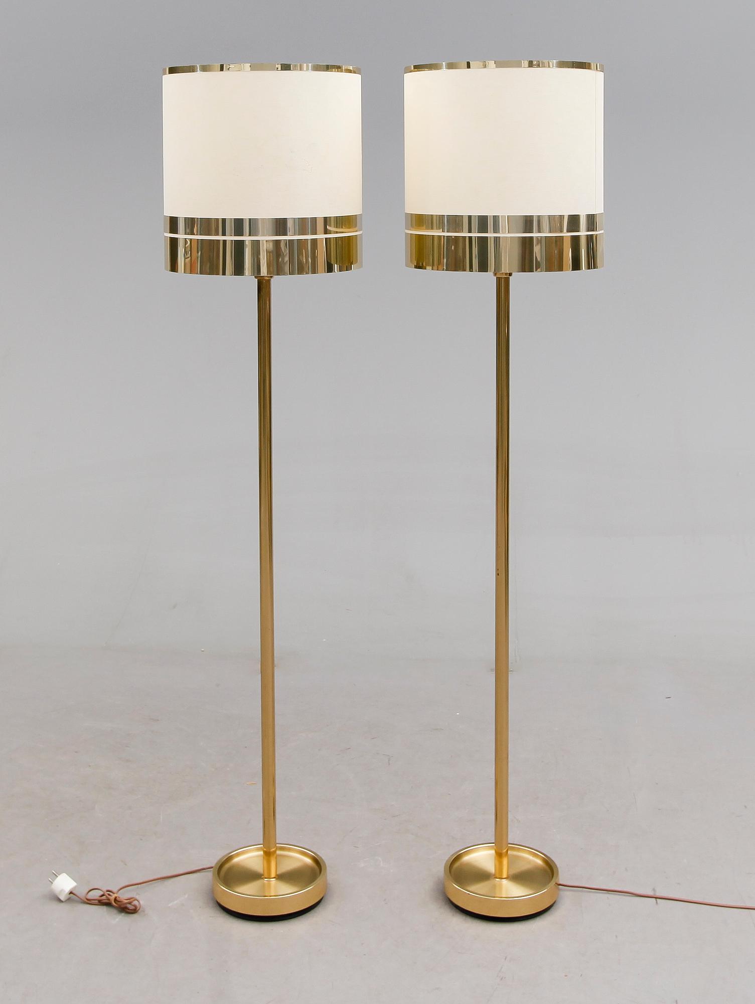 GOLVLAMPOR, 1 par, AB Fagerhults, 1900-talets andra hälft.