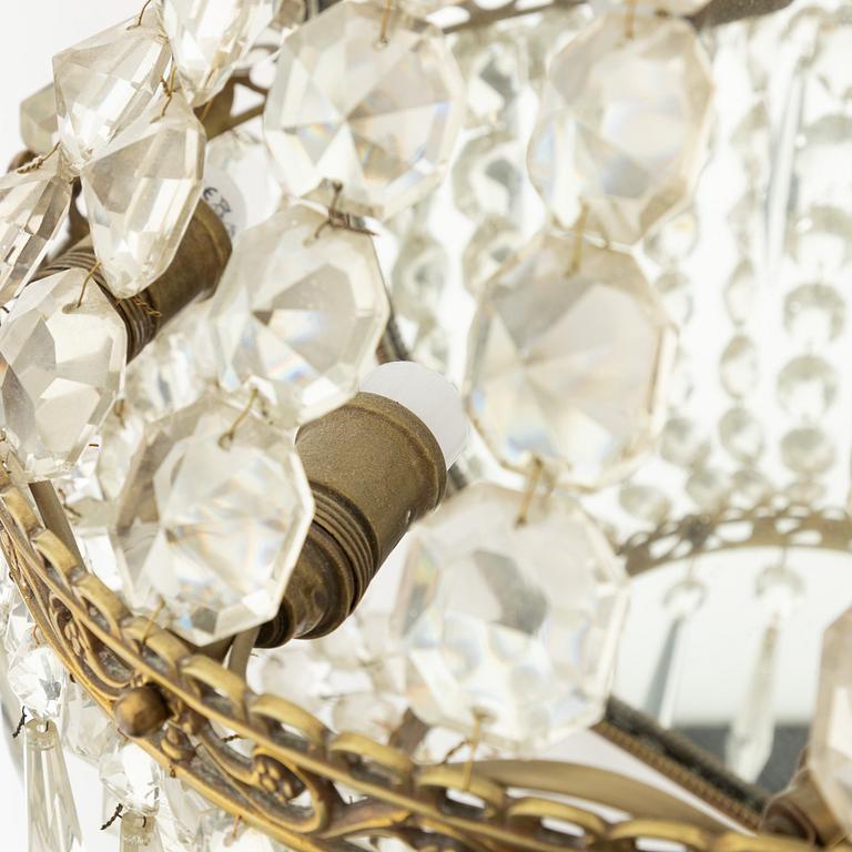 Vägglampett, gustaviansk stil, omkring 1900-talets mitt.