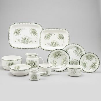 A 45 piece flintware 'Grön Anna',  dinner service, Rörstrand.