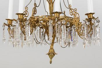 A chandelier around 1900.