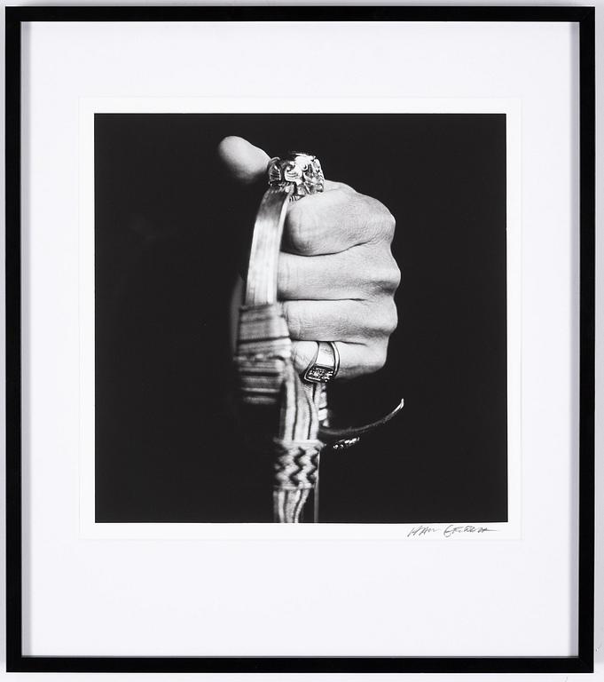 Hans Gedda, "Kung Carl XVI Gustafs hand", 1996.