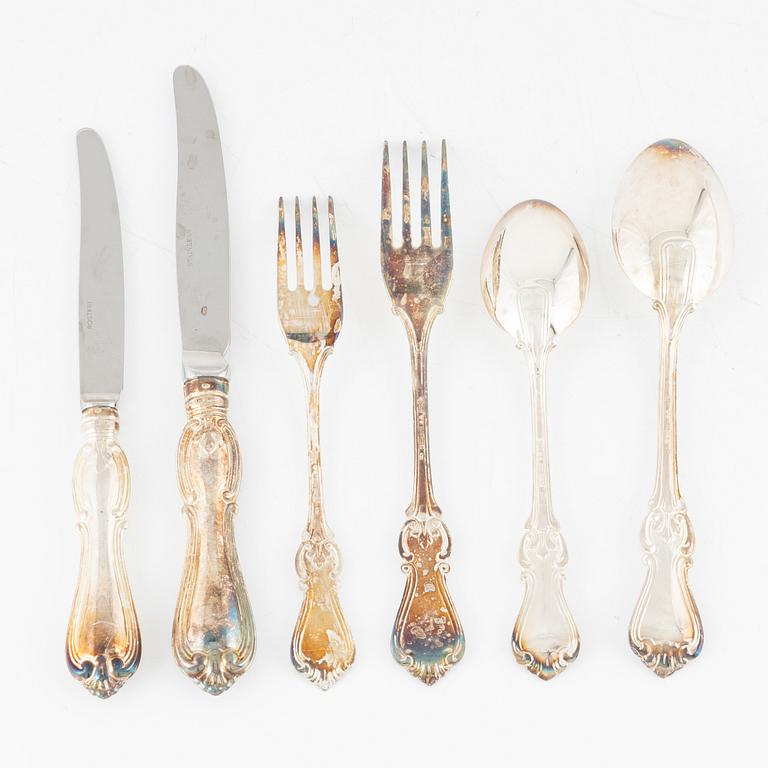 Cutlery set, 72 pieces, silver, "Olga", SABE, 1993-95.