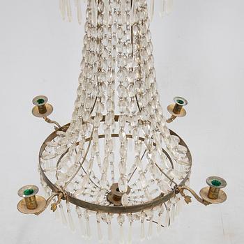 Chandelier, Gustavian style, 20th century.