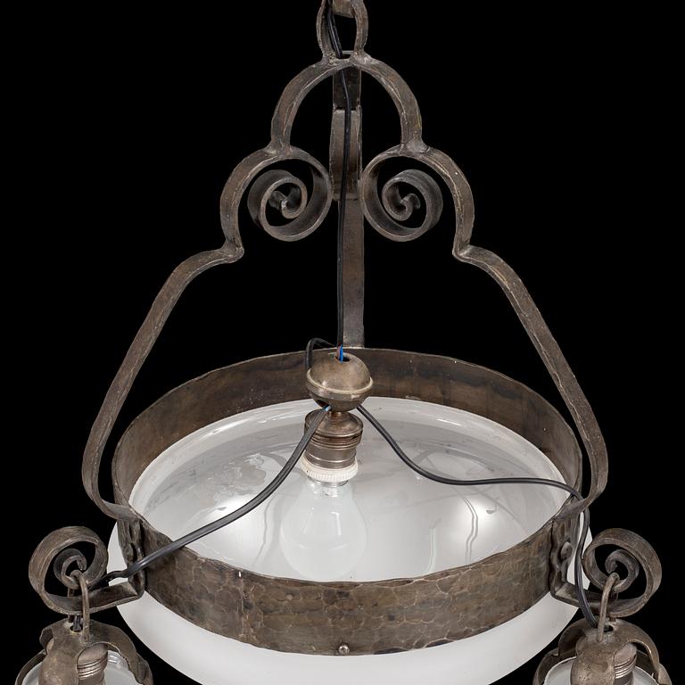 An Art Nouveau ceiling light, 1910's/20's.