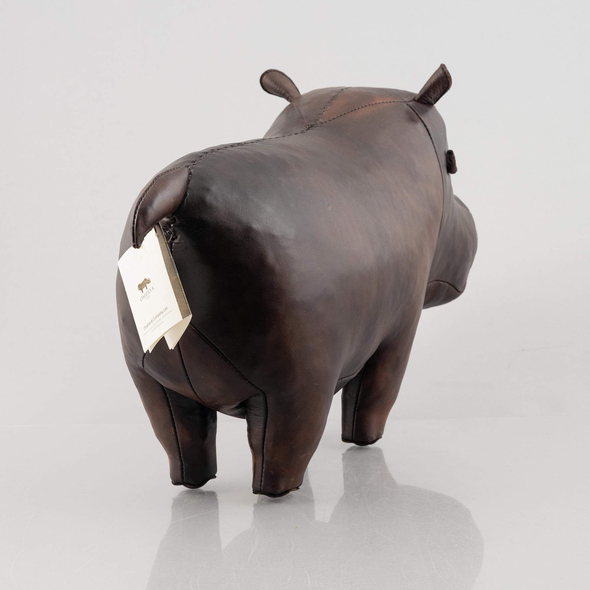 Dimitri Omersa & Co, a Hippopotamus foot stool, 21st century.