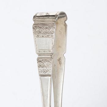 Stefan Westerstråhle, sockertång, silver, Stockholm 1796.