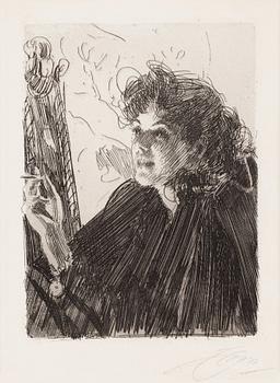 166. Anders Zorn, "Cigarettrökerska II".