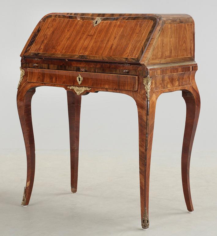 A Swedish Rococo secretaire attributed to L. Nordin, master 1743.