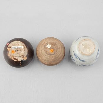 A group of eight Chinese miniature ceramics, including Song dynasty.